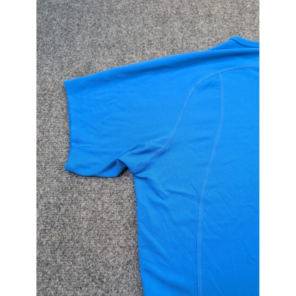 Nike Shirt Mens Large Blue‎ NikeFITDRY Athletic Running Crewneck Tee Workout